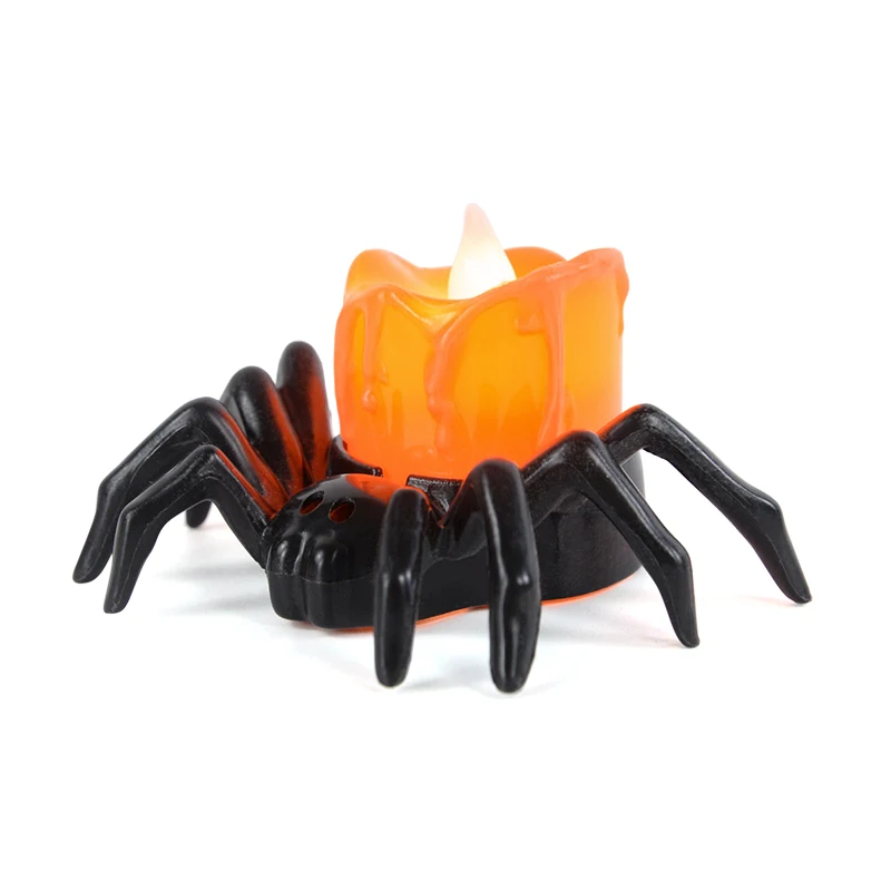 5 PCS LED Halloween Candle Lights – Pumpkin & Spider Lights 6