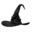 Halloween Witch Hat Black Folds Wizard Hats for Women Men Masquerade Party Carnival Costume Cosplay Props Halloween Decorations 8