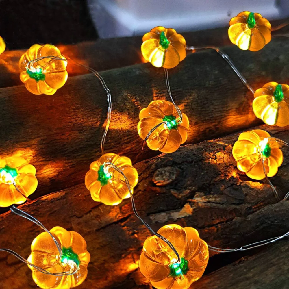 Pumpkin Horror Eyeballs LED String Lights Portable USB 20 40 Leds Halloween Party Decoration For Home bar Atmosphere Decor 1