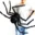 Halloween Spider Web Black Fake Outdoor Decoration Supplies Props Day of The Dead Horror Hallowen Home Decor Realistic Spider 6